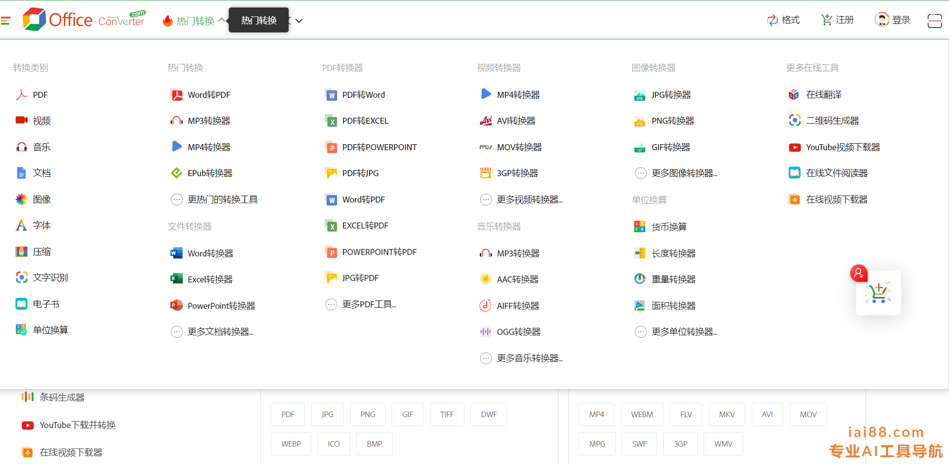 格式转换大全
