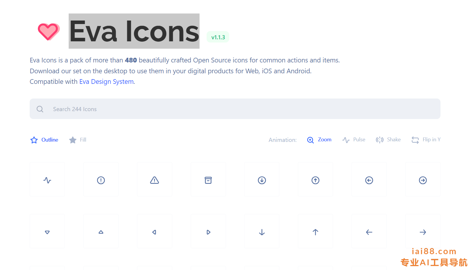 Eva Icons-开源图标