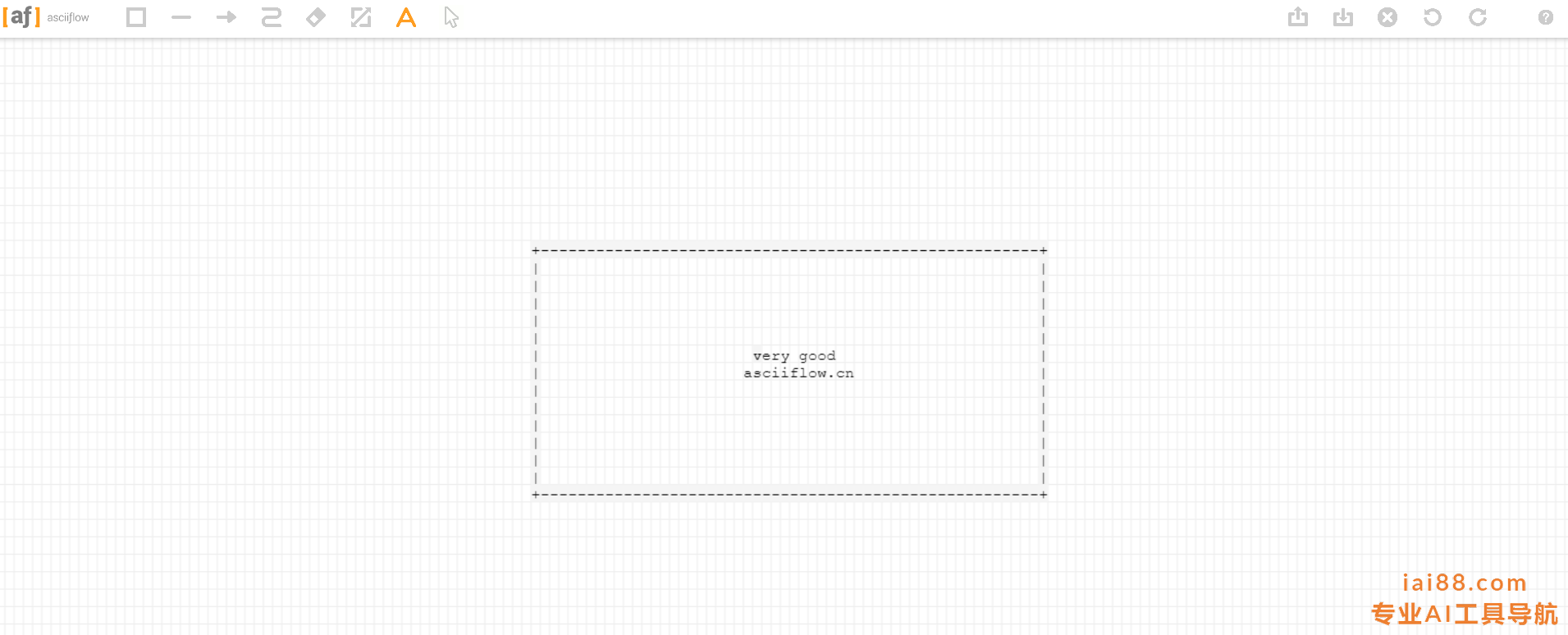 asciiflow-流程图工具