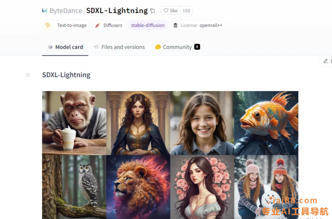 SDXL-Lightning-文生图模型